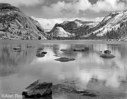 "Tenaya Lake, clouds" fine print by Alan Ross, at Sun to Moon Gallery