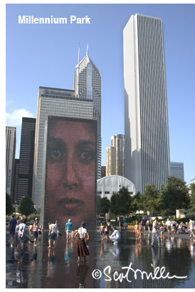 Chicago's Millennium Park, photo by Scot Miller