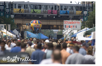 Chicago street festival photo by Scot Miller